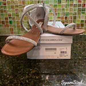 Steve Madden Zsaza Rhinestone Sandal - Wor…